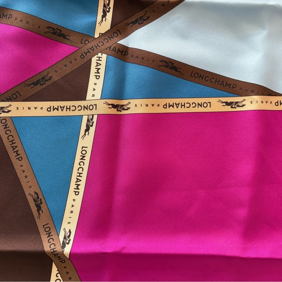Longchamp Accessories - Longchamp Geometric Silk Scarf